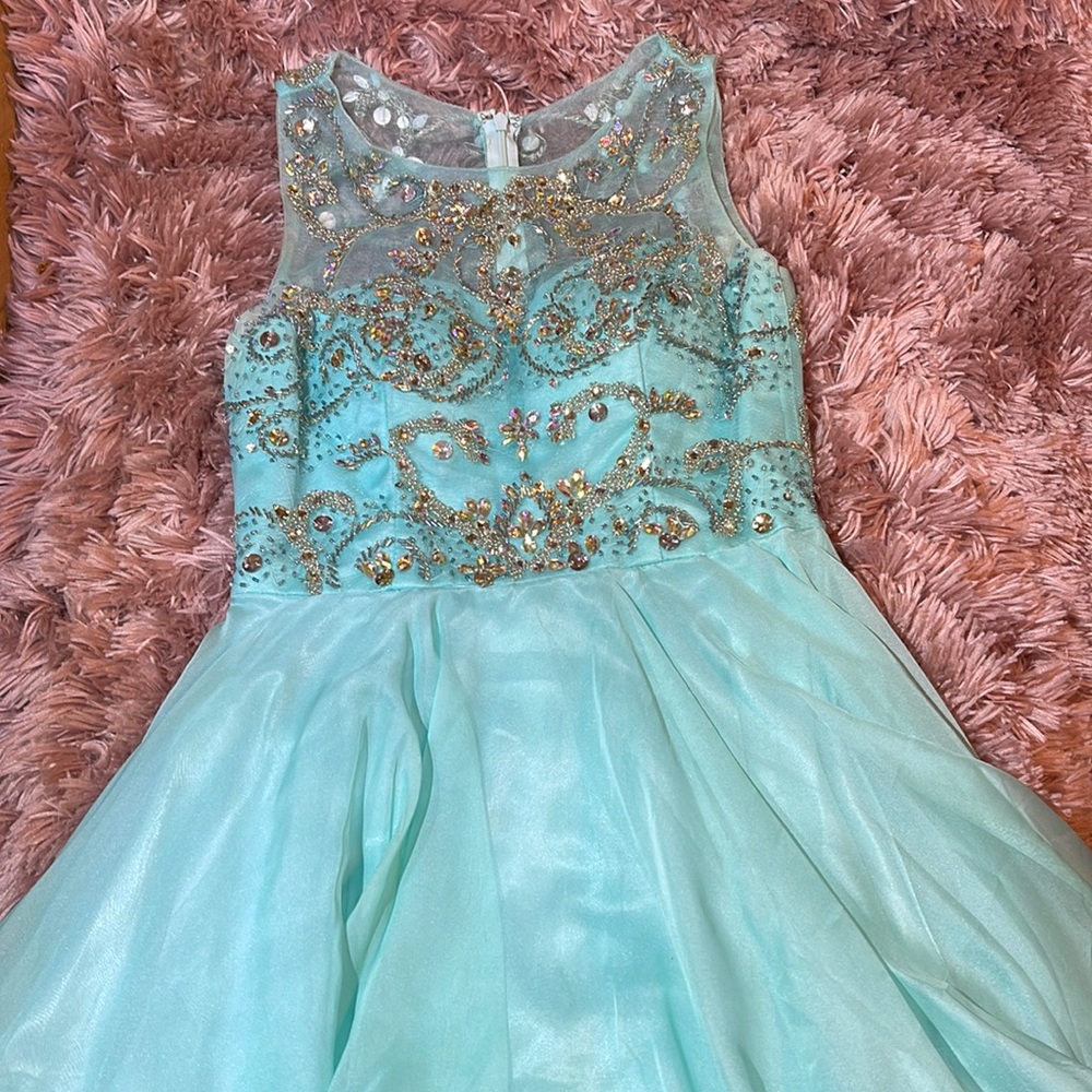 Teal formal dress!!